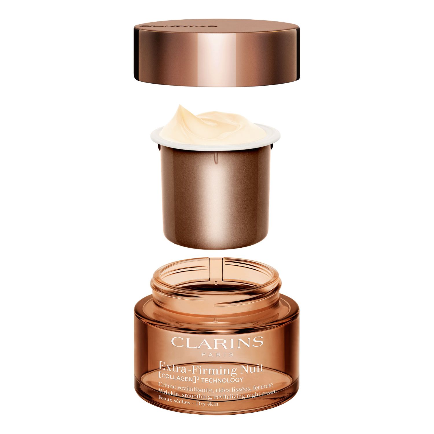 Extra-Firming Nuit [COLLAGEN]³ TECHNOLOGY Crème Peaux sèches refillable
