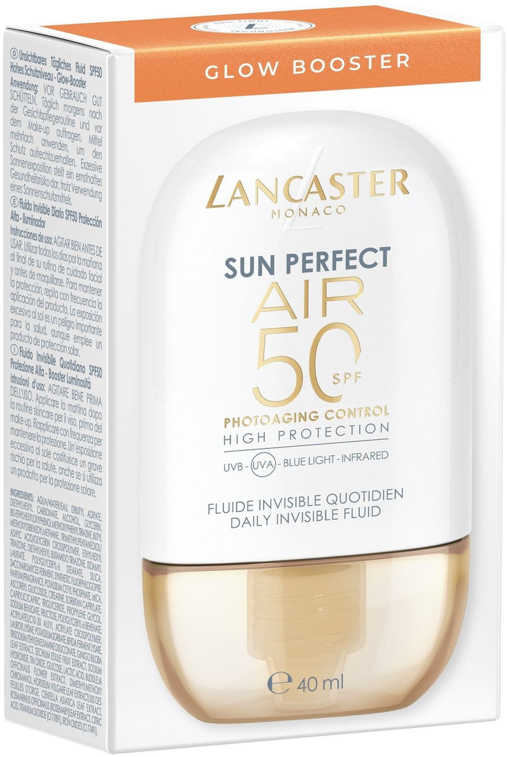 Lancaster Sun Perfect AIR Daily Invisible Fluid SPF50 Glow Booster