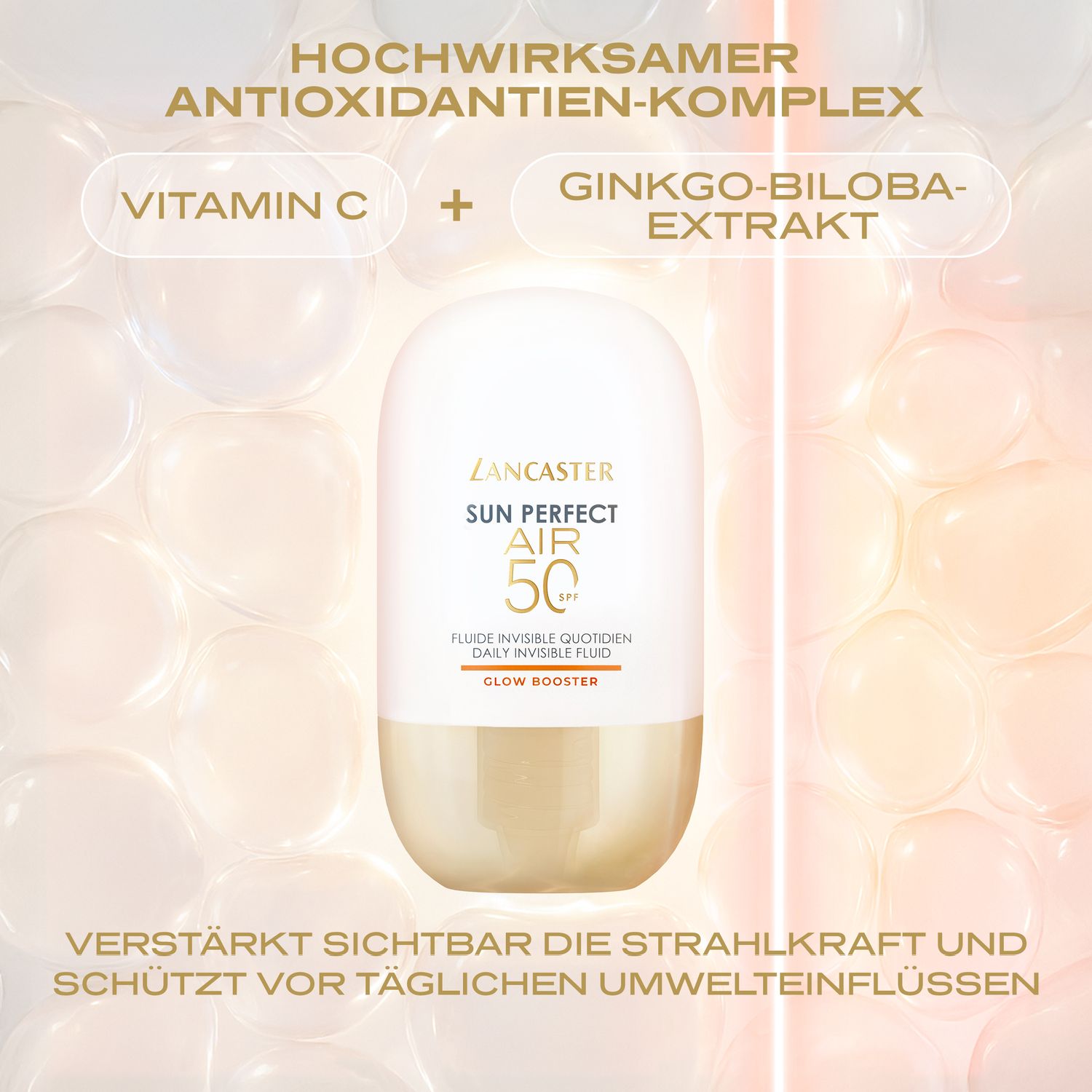 Lancaster Sun Perfect AIR Daily Invisible Fluid SPF50 Glow Booster