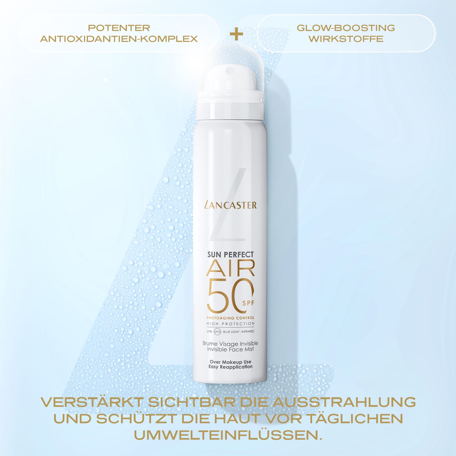 Lancaster Sun Perfect AIR Invisible Face Mist SPF50