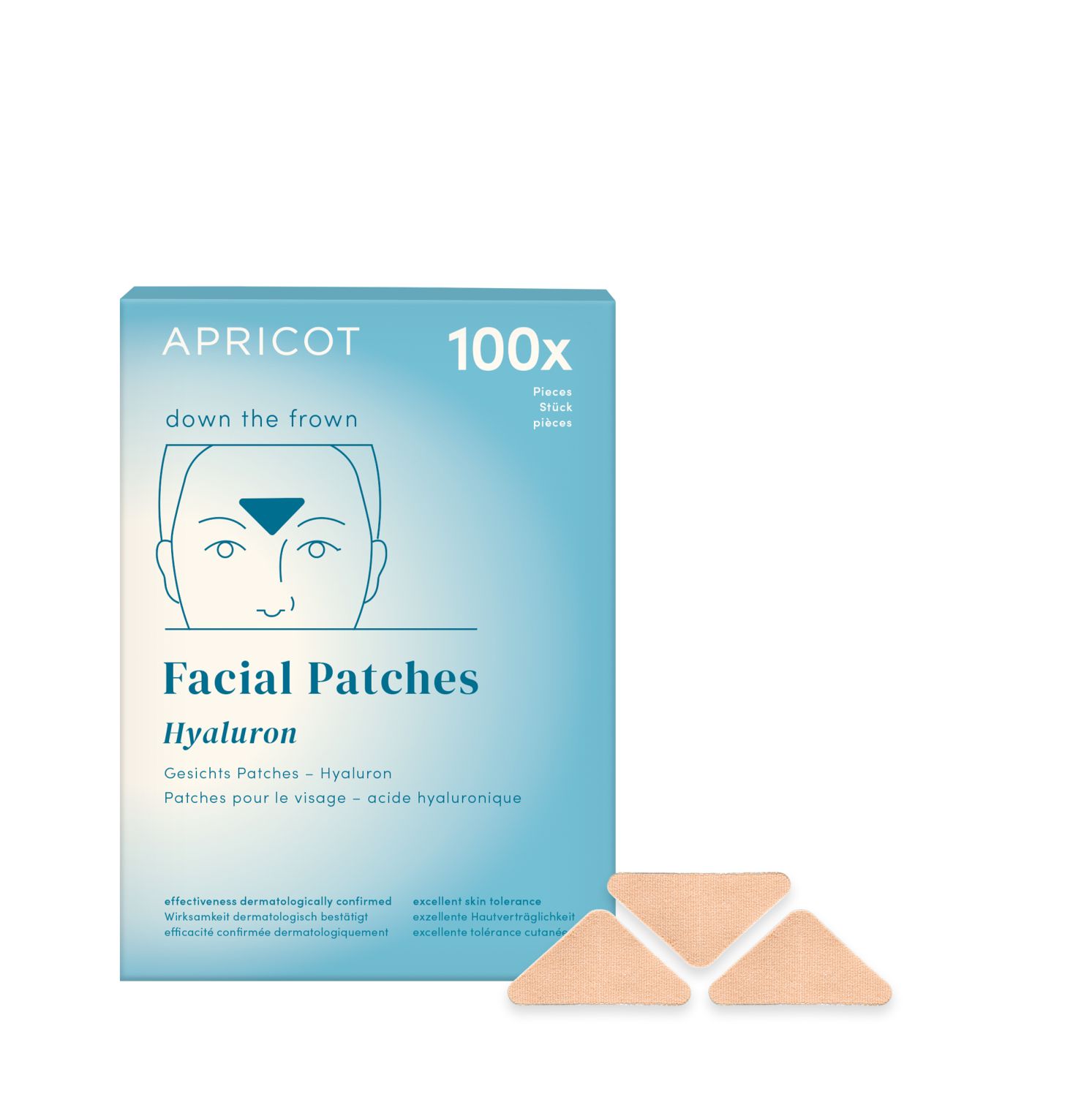 Zornesfalten Patches mit Hyaluron