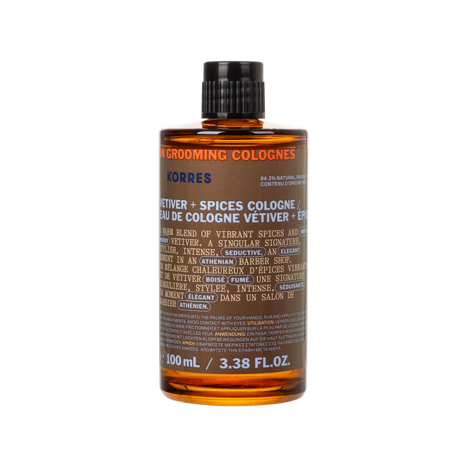 ATHENIAN GROOMING EAU DE COLOGNE mit Vetiver + würzigen Noten