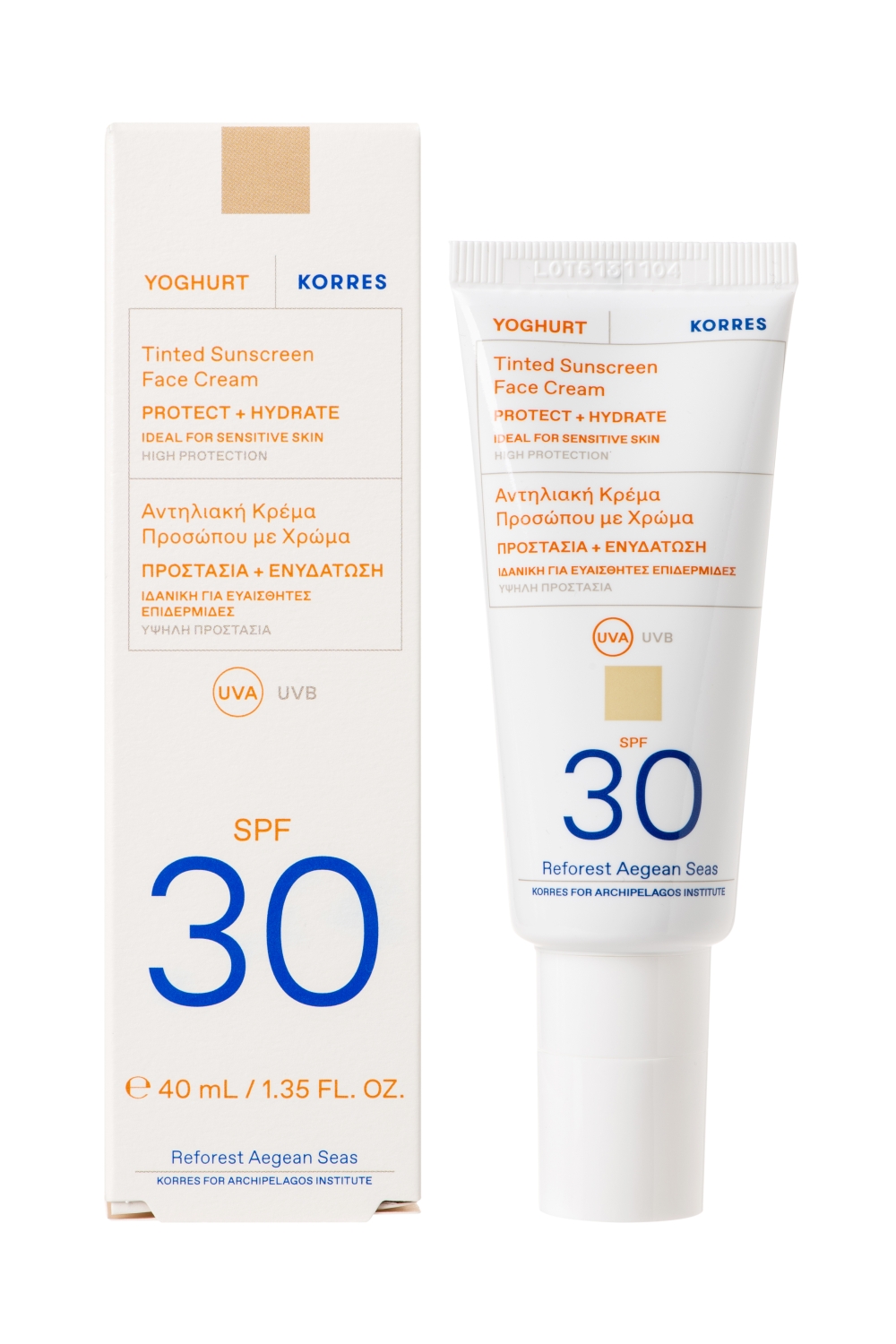 YOGHURT Getöntes Sonnencreme-Gel für das Gesicht SPF30
