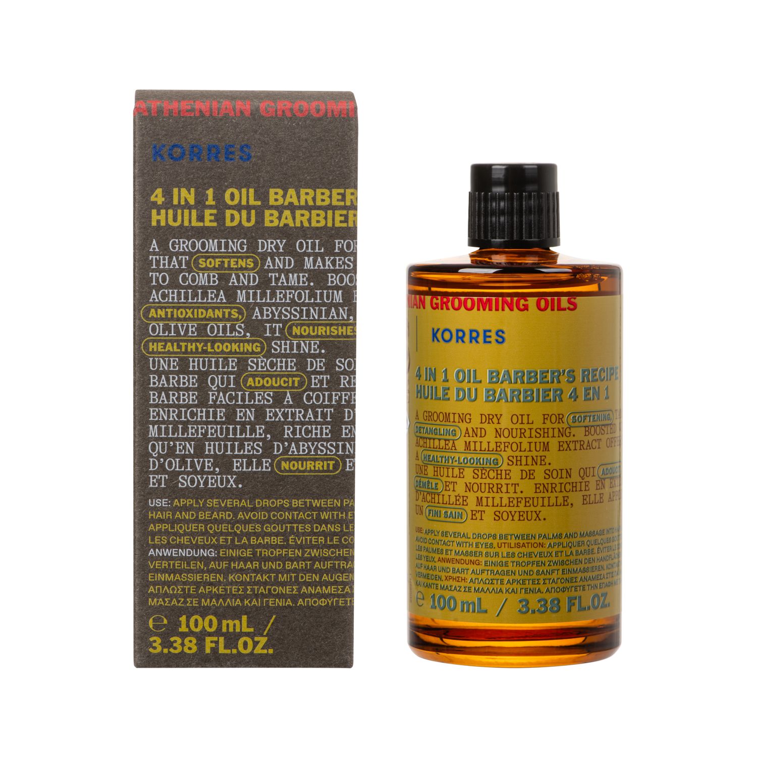 ATHENIAN GROOMING 4-in-1 Männer Pflegeöl