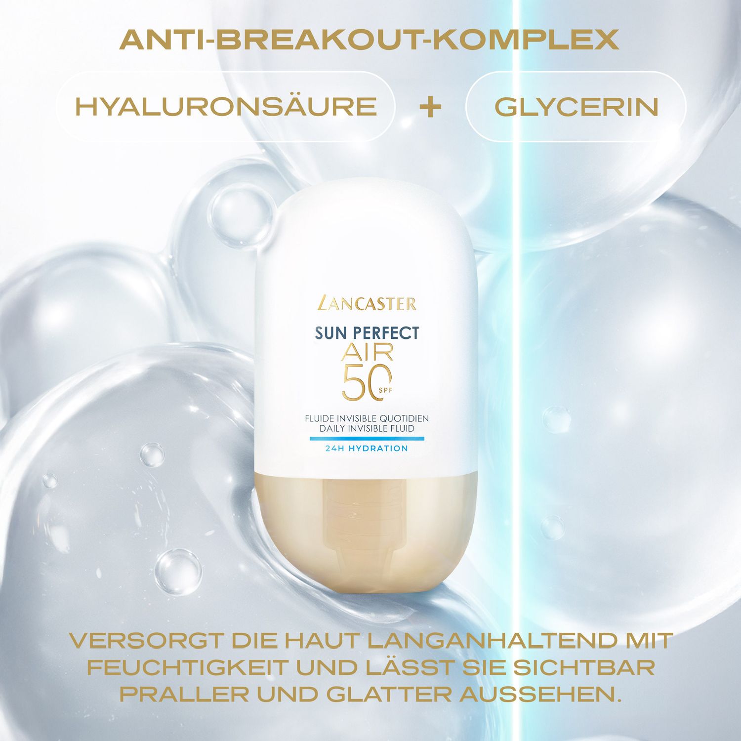 Lancaster Sun Perfect AIR Daily Invisible Fluid SPF50 24H Hydration