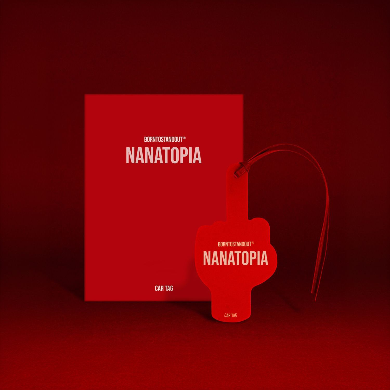 Nanatopia Car Tag