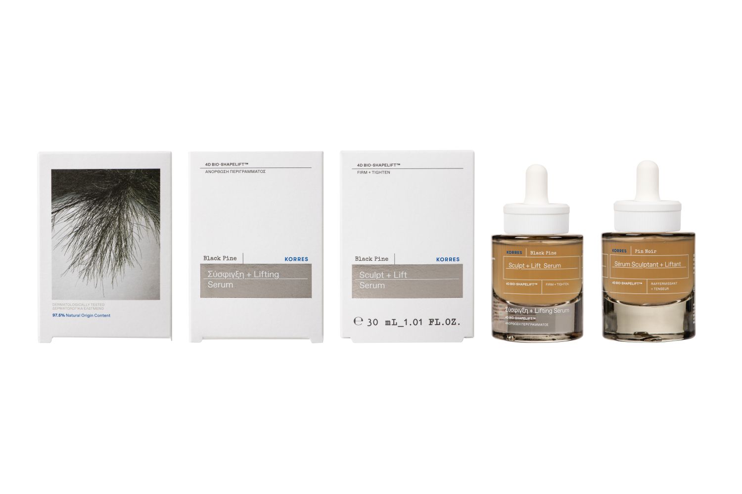 BLACK PINE 4D Bio-ShapeLift Re-modellierendes und straffendes Gesichtsserum