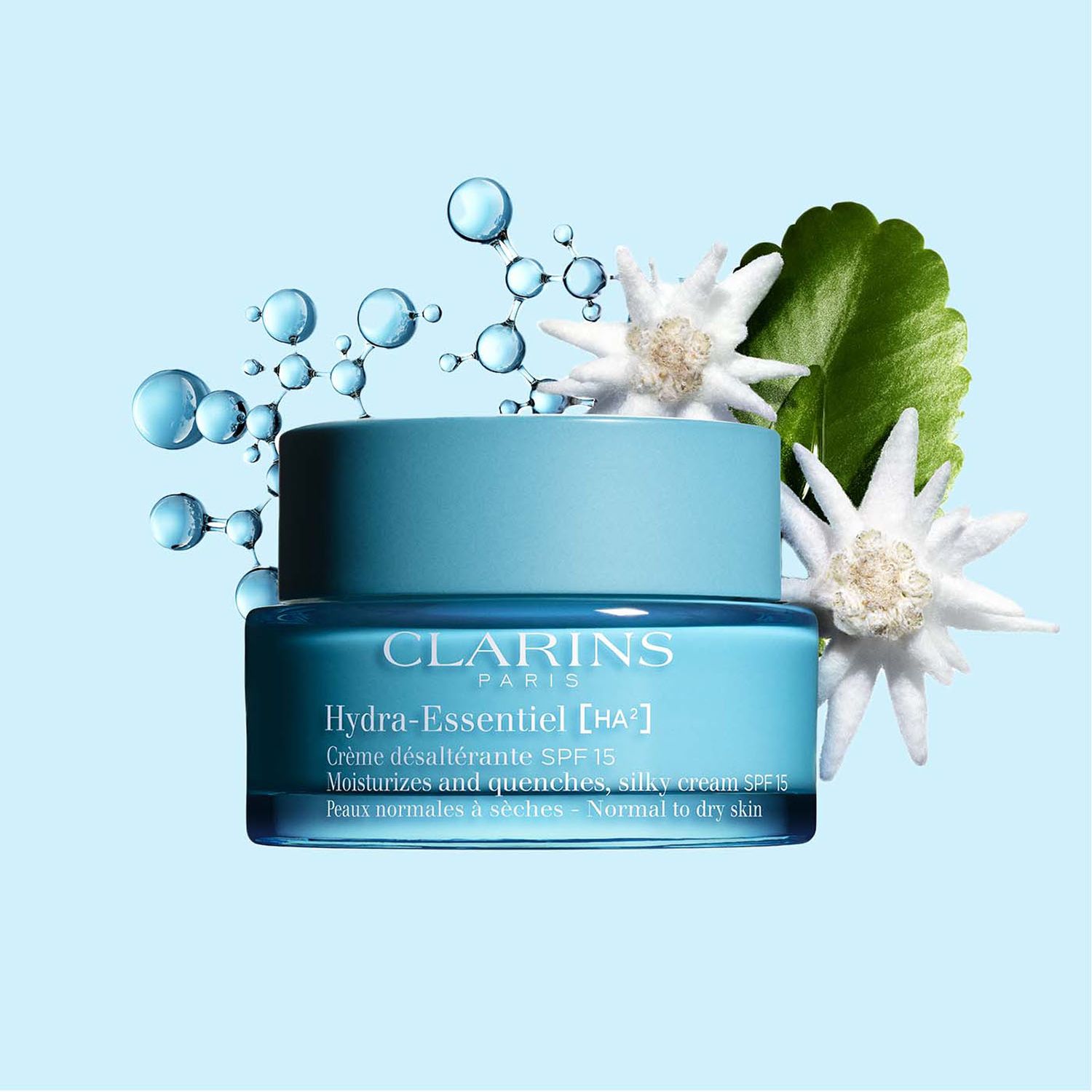 Hydra-Essentiel [HA²] Crème désaltérante SPF 15 Peaux normales à sèches