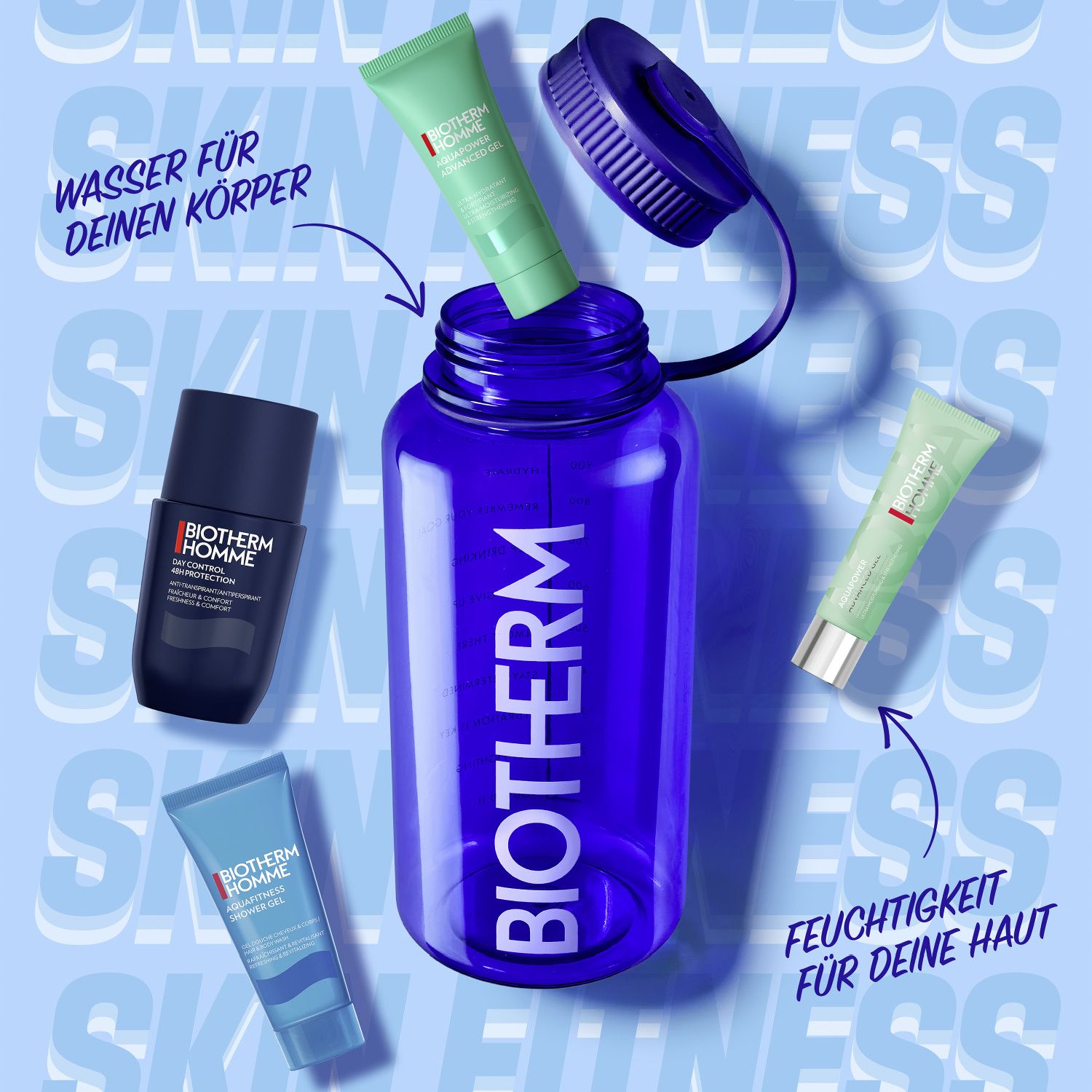 Aqua Drop-Set Blau