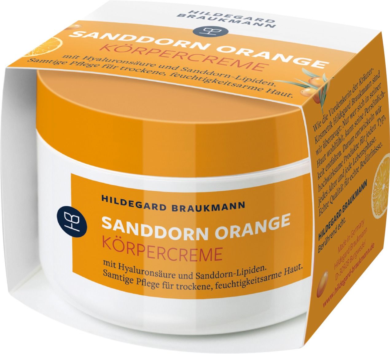 Sanddorn Orange Körper Creme
