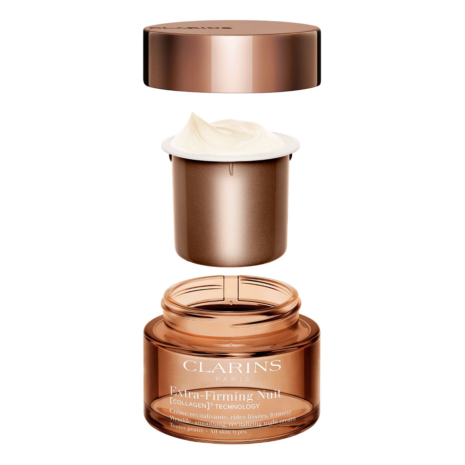 Extra-Firming Nuit [COLLAGEN]³ TECHNOLOGY Crème Toutes Peaux refillable