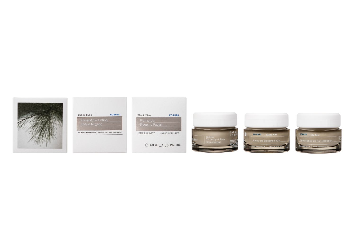 BLACK PINE 4D Bio-ShapeLift Aufpolsternde Nachtcreme für straffe Haut