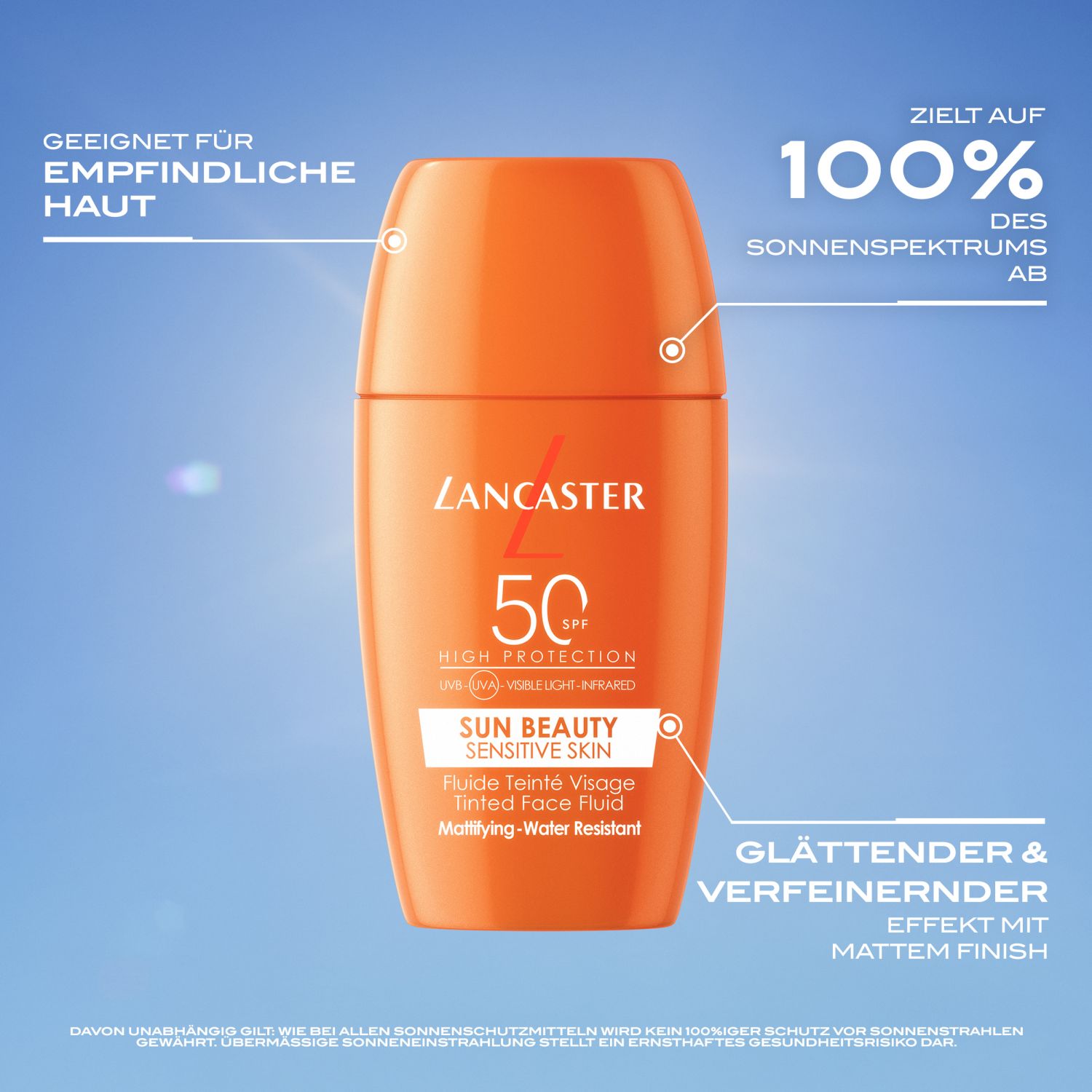 Sun Sensitive Fluide Teinté Matifant SPF50
