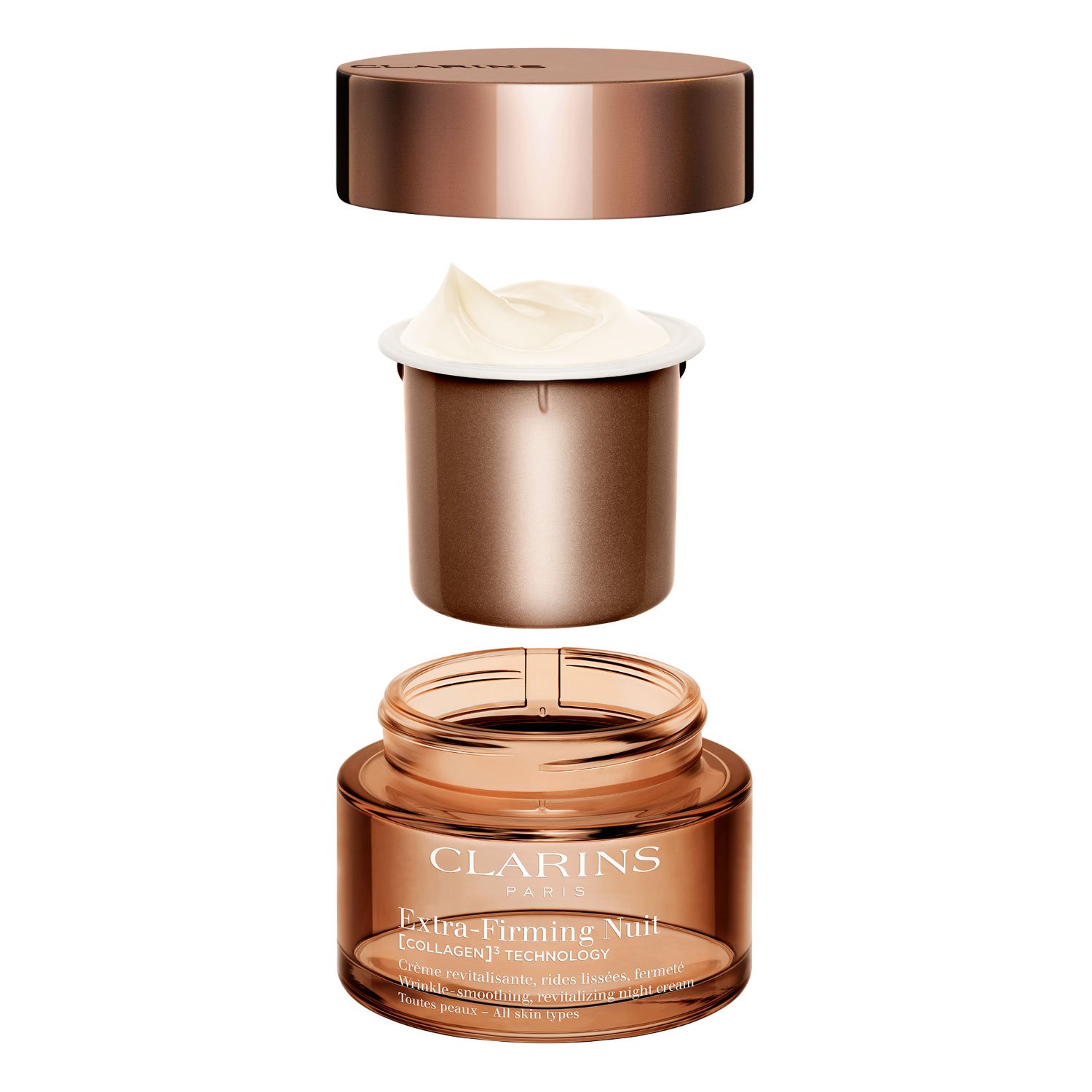 Extra-Firming Nuit [COLLAGEN]³ TECHNOLOGY Crème Toutes Peaux refillable